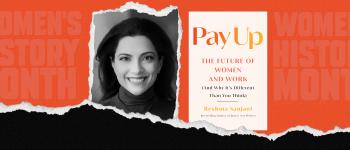 Image - Reshma Saujani and her book cover